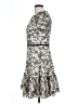 Gal Meets Glam Floral White Gray Cocktail Dress Size 10 - photo 5