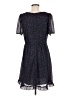 Madewell 100% Polyester Polka Dots Blue Casual Dress Size 6 - photo 2