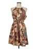 Shein 100% Polyester Paisley Tan Cocktail Dress Size 6 - photo 1