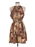Shein 100% Polyester Paisley Tan Cocktail Dress Size 6 - photo 2