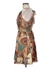 Shein 100% Polyester Paisley Tan Cocktail Dress Size 6 - photo 5