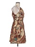 Shein 100% Polyester Paisley Tan Cocktail Dress Size 6 - photo 4