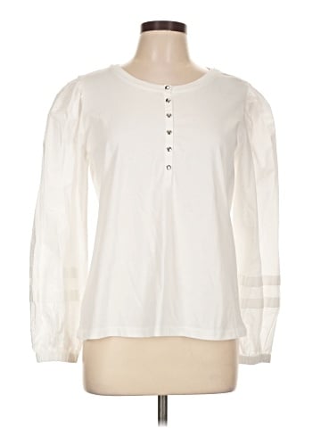 Ann Taylor LOFT Long Sleeve Henley (view 1)