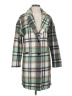 Prettygarden 100% Polyester Plaid Green Coat Size S - photo 1