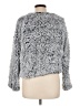 Mustard Seed 100% Polyester Gray Faux Fur Jacket Size L - photo 2