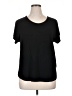 St. Tropez West Black Short Sleeve Top Size XL - photo 1