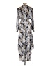 Assorted Brands 100% Viscose Print Silver Casual Dress Size L - photo 2