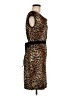 St. John Collection Animal Print Brown Cocktail Dress Size 6 - photo 4