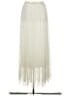 Peruvian Connection 100% Nylon Ivory Formal Skirt Size S - photo 1
