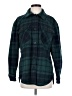 Ann Taylor LOFT Outlet Plaid Teal Fleece Size S - photo 1