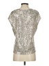 CeCe Metallic Silver Sleeveless Blouse Size S - photo 2