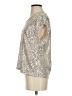 CeCe Metallic Silver Sleeveless Blouse Size S - photo 5