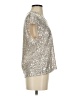 CeCe Metallic Silver Sleeveless Blouse Size S - photo 4