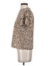 Shein 100% Polyester Animal Print Tan Short Sleeve Turtleneck Size 4 - photo 5