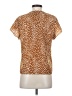 Shein 100% Polyester Animal Print Brown Short Sleeve T-Shirt Size 2 - photo 2