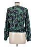 Democracy 100% Polyester Green Long Sleeve Blouse Size M - photo 2