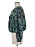 Democracy 100% Polyester Green Long Sleeve Blouse Size M - photo 5