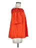 She + Sky Orange Short Sleeve Blouse Size M - photo 4