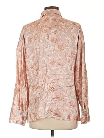 Vince. Long Sleeve Silk Top (view 2)