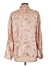 Vince. 100% Silk Paisley Tan Long Sleeve Silk Top Size L - photo 2