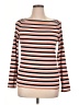 Ann Taylor LOFT Stripes Orange Long Sleeve Top Size XL - photo 1