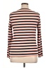 Ann Taylor LOFT Stripes Orange Long Sleeve Top Size XL - photo 2