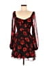 B. Darlin 100% Polyester Hearts Black Red Cocktail Dress Size 9 - 10 - photo 1
