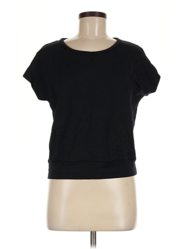 Pre-owned Athleta Short Sleeve T-shirt In Black