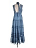 Aqua 100% Polyester Blue Casual Dress Size L - photo 2