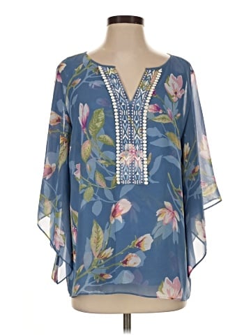 Belle By Kim Gravel 3/4 Sleeve Blouse (view 1)