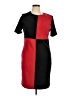 Sag Harbor Color Block Red Casual Dress Size 14 - photo 1
