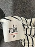CAbi 100% Cotton Stripes Gray 3/4 Sleeve Top Size M - photo 7