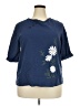 Unbranded Blue Short Sleeve Top Size 3X - photo 1