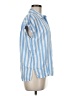 Old Navy Stripes Blue Short Sleeve Blouse Size M - photo 4