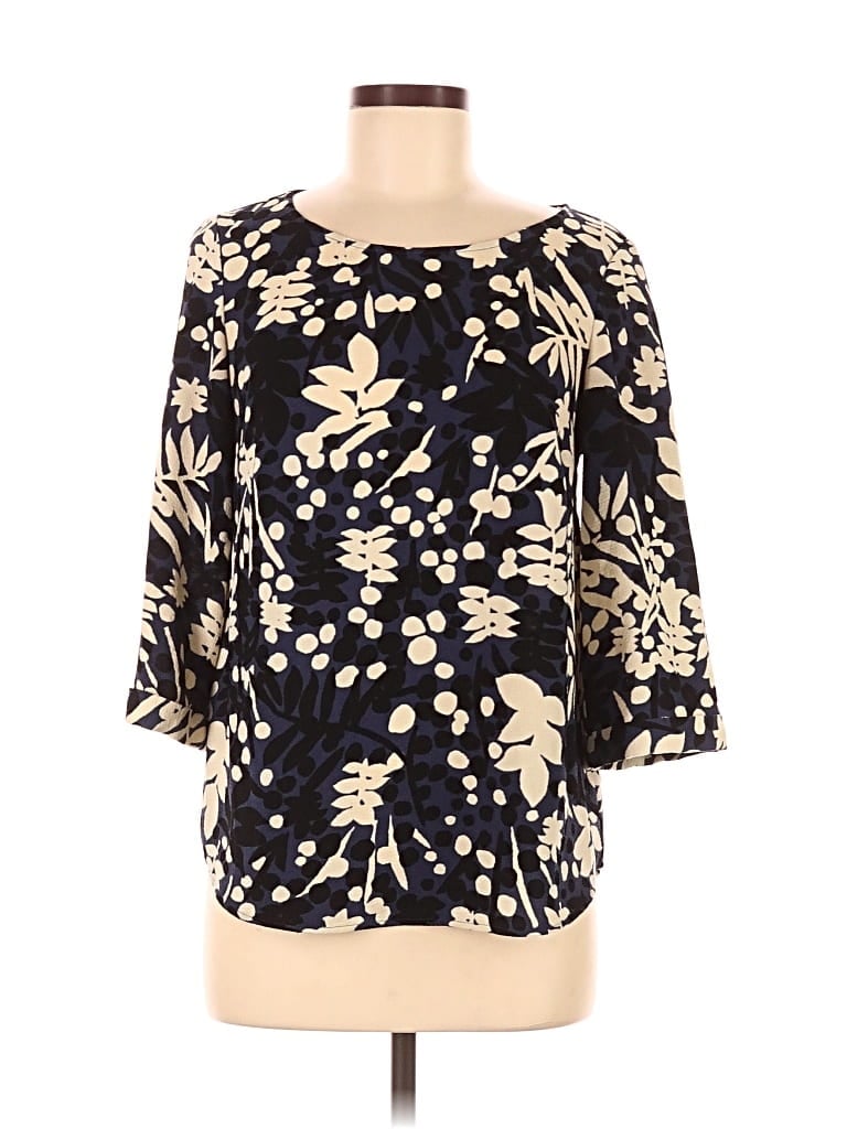 Pre-owned Boden 3/4 Sleeve T-shirt In Black