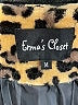 Ermanna 100% Polyester Animal Print Gold Coat Size M - photo 6