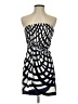 Theory 100% Silk Graphic Blue Cocktail Dress Size 0 - photo 1