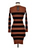 Timing Stripes Brown Casual Dress Size M - photo 2