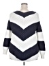 Lane Bryant Chevron-herringbone Blue Pullover Sweater Size 18 - 20 Plus - photo 2