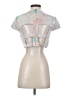 BCBGMAXAZRIA Silver Short Sleeve Top Size 4 - photo 2