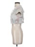 BCBGMAXAZRIA Silver Short Sleeve Top Size 4 - photo 5