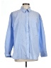 Talbots 100% Cotton Color Block Blue Long Sleeve Button-Down Shirt Size L - photo 1