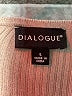 Dialogue Tan Silk Cardigan Size L - photo 7