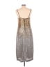 J.Crew Collection 100% Polyester Metallic Silver Gold Cocktail Dress Size 10 - photo 2