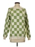 Roolee Checkered-gingham Green Pullover Sweater Size XS - photo 1