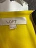 Ann Taylor LOFT 100% Polyester Yellow Sleeveless Blouse Size XS - photo 7
