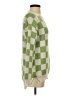 Roolee Checkered-gingham Green Pullover Sweater Size XS - photo 4