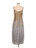 J.Crew Collection 100% Polyester Metallic Silver Gold Cocktail Dress Size 10 - photo 1