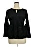 Investments 100% Polyester Black Long Sleeve Blouse Size XL (petite) - photo 1