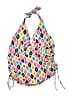 Beach Diva Argyle Pink Swimsuit Top Size 12 - photo 1